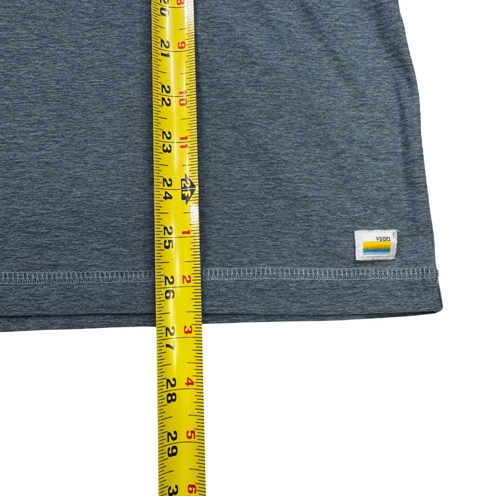 Vuori Performance T-Shirt Mens M Blue Heathered Strato Tech Short Sleeve - Picture 5 of 8